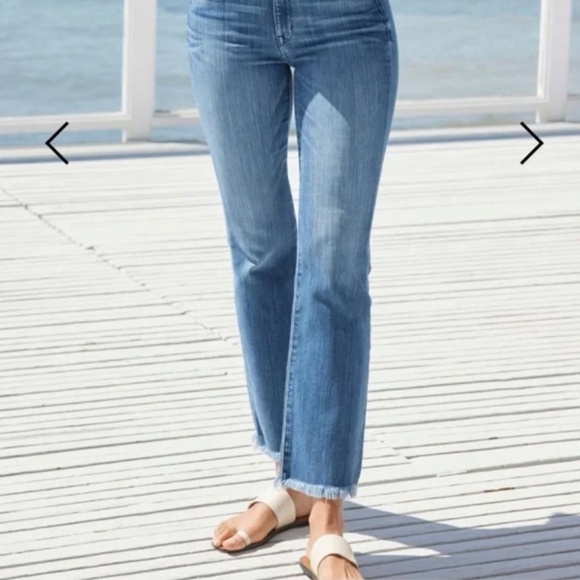 AYR The Pop Jeans, Straight Leg Frayed Hem, 30 Short - Picture 12 of 14